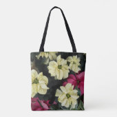 Saisonale Feiertage Poinsettias Tasche (Rückseite)