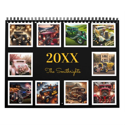 Saisonale Frisierte Autos im Urlaub 20XX Kalender (Titelbild)