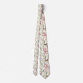 Saisonale Frühlingsblumen Krawatte Schlips (Rückseite)