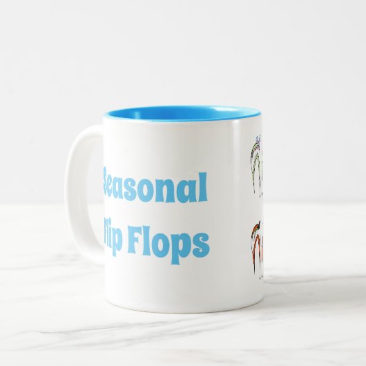 Saisonale Gedreht Flop-Tasse Zweifarbige Tasse (Vorderseite Links)