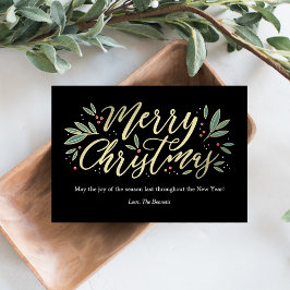 Saisonale Glow EDITABLE FARBE Weihnachtskarte Feiertagskarte