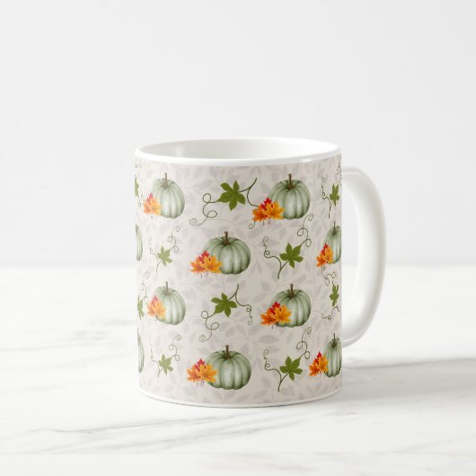 Saisonale Herbstkuppel Niedliches Trendmuster Kaffeetasse (VorderseiteRechts)