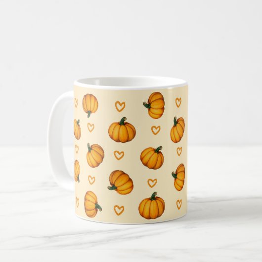 Saisonale Herbstkuppel Niedliches Trendmuster Kaffeetasse (Vorderseite Links)