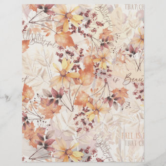 Saisonale Herbstpapierwerkzeuge fallen Scrapbook