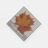 Saisonale Herbstunterschiede lassen den Erntedank  Serviette (Ecke)