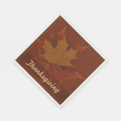 Saisonale Herbstunterschiede lassen den Erntedank Serviette (Ecke)