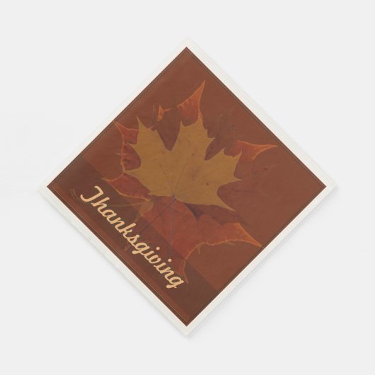 Saisonale Herbstunterschiede lassen den Erntedank Serviette (Ecke)