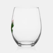 Saisonale Kiefernnadeln vergnügen alles Weinglas Ohne Stiel (Links)