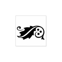 Saisonale Links Grenz-Dekoration Gummi-Briefmarke