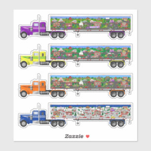 Saisonale LKW-Aufkleber Aufkleber