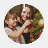 Saisonale Mutter- und Tochter-Familiendekoration Ornament Aus Glas (Rückseite)