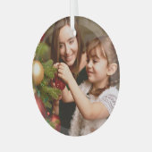 Saisonale Mutter- und Tochter-Familiendekoration Ornament Aus Glas (Vorderseite links)