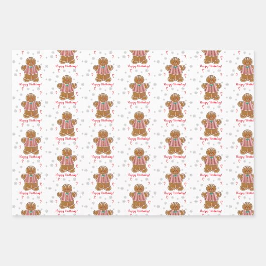 Saisonale Personalisierte Geschenkmarke Geschenkpapier Set (Vorderseite 2)