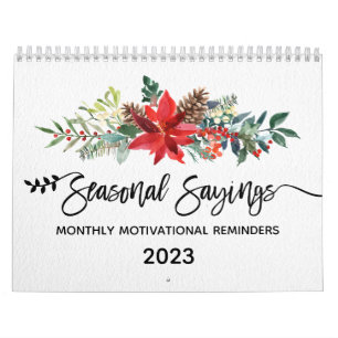 Saisonale Redewendungen Monatliche Motivations-Eri Kalender