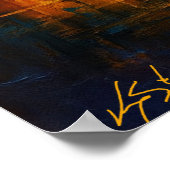 Saisonale Reflexionen - Herbstgold trifft Winter Poster (Ecke)
