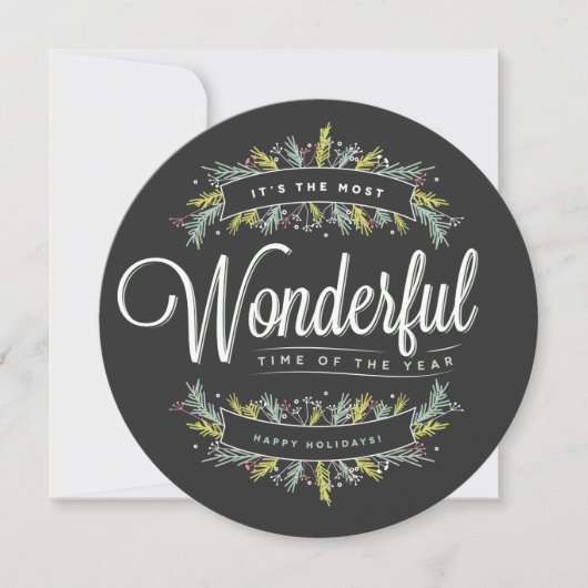 Saisonale Rundreise-Fotokarte Feiertagskarte (Vorderseite)