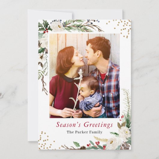 Saisonale Rustikale Berries Blumenkohl Weihnachten (Vorderseite)