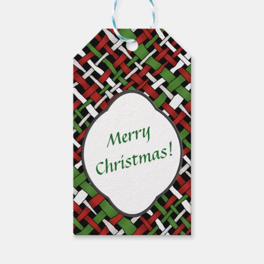 Saisonale Rustikale Bretter mit beliebigem Text Geschenkanhänger (Vorderseite)