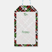 Saisonale Rustikale Bretter mit beliebigem Text Geschenkanhänger (Rückseite)