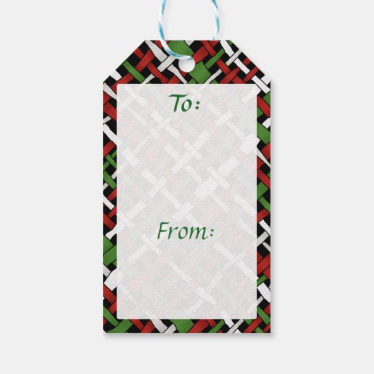 Saisonale Rustikale Bretter mit beliebigem Text Geschenkanhänger (Rückseite)