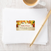 Saisonale Saison: Herbst bringt Rustikal Burlap Adressaufkleber (Insitu)