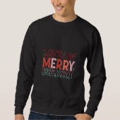 Saisonale Schnecken: Frohe Weihnachten Winter Sweatshirt (Vorderseite)