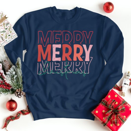 Saisonale Schnecken: Frohe Weihnachten Winter Sweatshirt