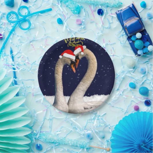 Saisonale Schwanenpapierplatte Pappteller (Party)