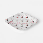 Saisonale Scottie Dog Art und Robins Pappteller (Gewinkelt)