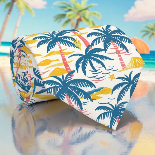 Saisonale Sommer-Palmbaum-Krawatte Krawatte