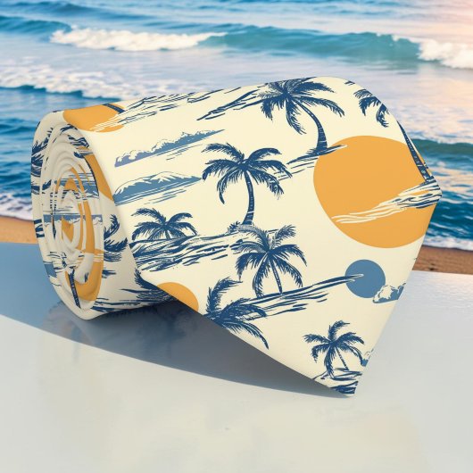 Saisonale Sommer-Palmbaum-Krawatte Krawatte