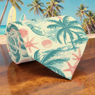 Saisonale Sommer-Palmbaum-Krawatte Krawatte