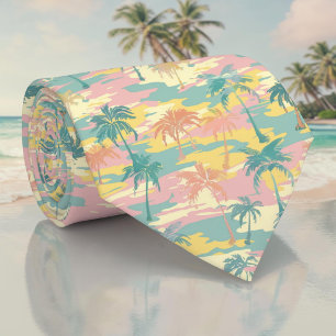Saisonale Sommer-Palmbaum-Krawatte Krawatte