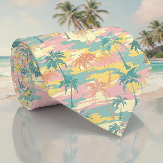 Saisonale Sommer-Palmbaum-Krawatte Krawatte