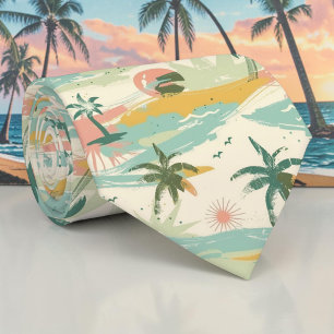 Saisonale Sommer-Palmbaum-Krawatte Krawatte
