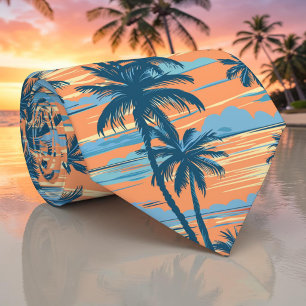 Saisonale Sommer-Palmbaum-Krawatte Krawatte
