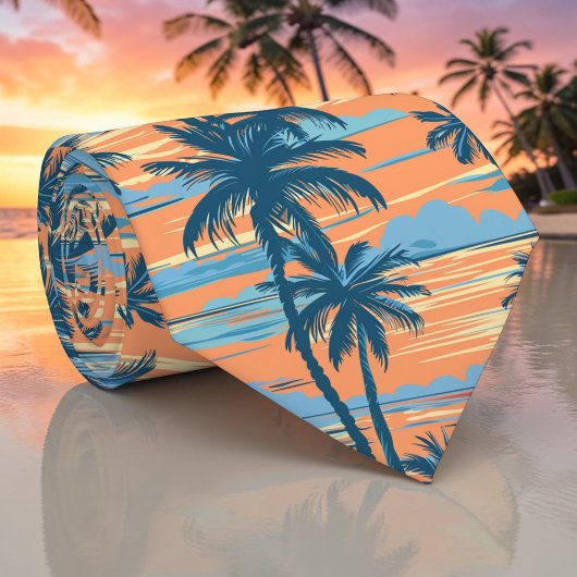 Saisonale Sommer-Palmbaum-Krawatte Krawatte
