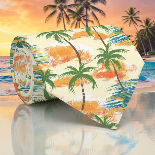 Saisonale Sommer-Palmbaum-Krawatte Krawatte
