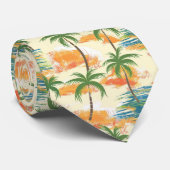 Saisonale Sommer-Palmbaum-Krawatte Krawatte (Gerollt)