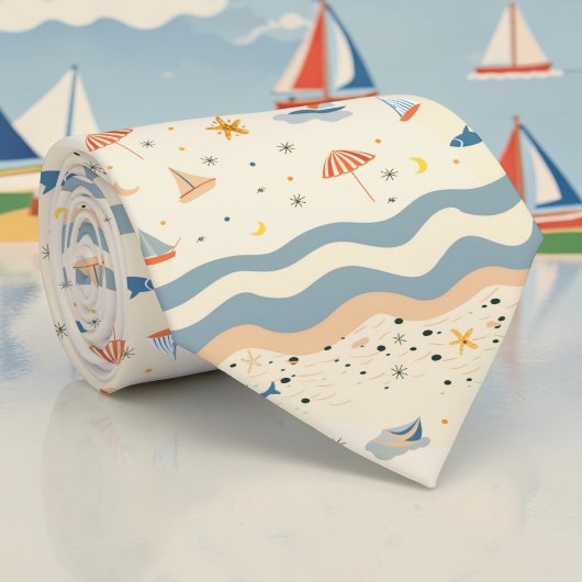 Saisonale Sommer-Strand-Krawatte Schlips Krawatte