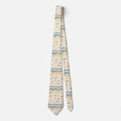 Saisonale Sommer-Strand-Krawatte Schlips Krawatte (Vorderseite)