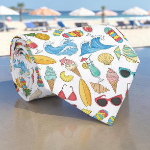 Saisonale Sommer-Strandkrawatte Schlips Krawatte