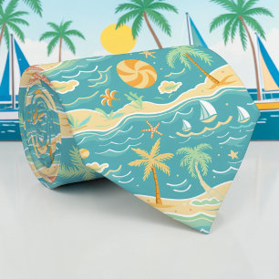 Saisonale Sommer-Tropen-Strandkrawatte Krawatte