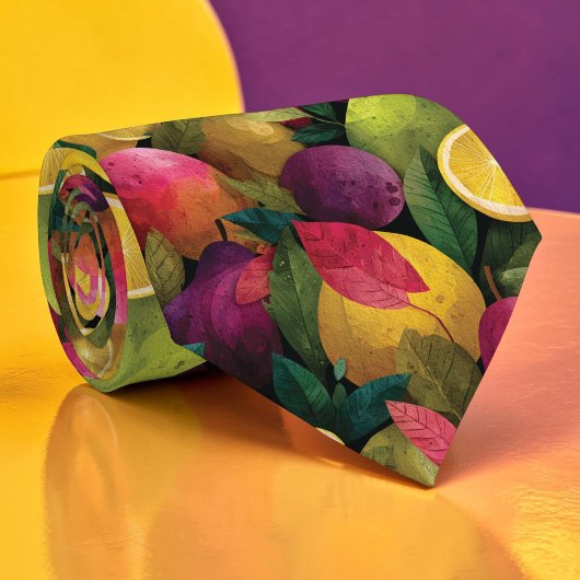 Saisonale Sommerfrucht Krawatte