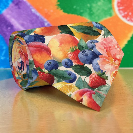 Saisonale Sommerfrucht Krawatte