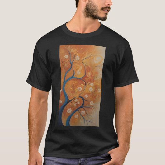 Saisonale Symphonie: Abstrakte Saison T-Shirt (Vorderseite)