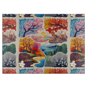 "Saisonale Symphonie" Schneidebrett