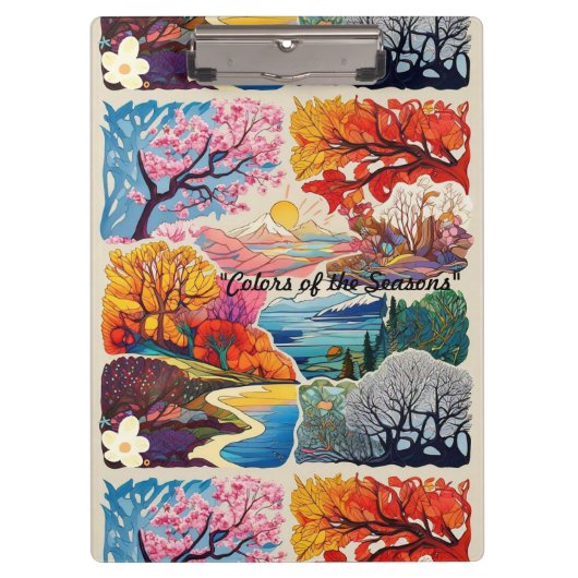 "Saisonale Wunder" Klemmbrett (Vorderseite)