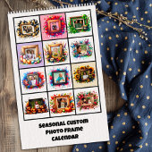 Saisonaler benutzerdefinierter Fotorahmkalender Kalender