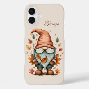 Saisonaler Gnom Name hinzufügen iPhone 16 Plus Hülle